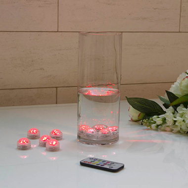 LED Tealight Submersible Remote Control (3 LED) Pack10