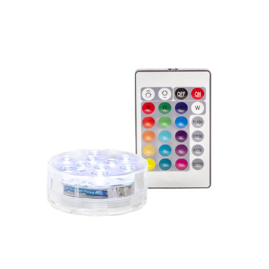 Submersible LED Lights - Submersible Illuminating LED Centrepiece Remote Control 7cmD
