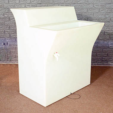 LED Event Glow Furniture - Event LED Bar Counter Part 2 White (90x80x110cmH)