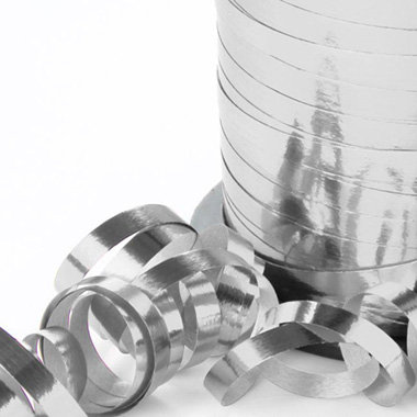 Curling Ribbons - Ribbon Curling Metallic Silver (5mmx450m)