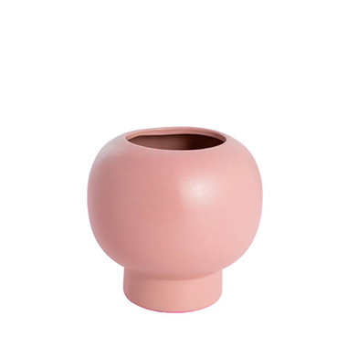 Trend Ceramic Pots - Ceramic Diara Fish Bowl Matte Light Pink (8TDx15DX14.5cmH)