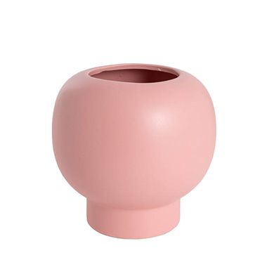 Trend Ceramic Pots - Ceramic Diara Fish Bowl Matte Light Pink (11.5Dx20Dx19.5cmH)