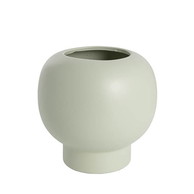 Trend Ceramic Pots - Ceramic Diara Fish Bowl Matte Sage (11.5Dx20Dx19.5cmH)