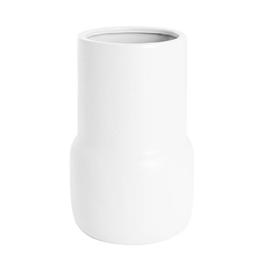 Ceramic Vase - Ceramic Freya Vase Matte White (15TDx18DX27.5cmH)
