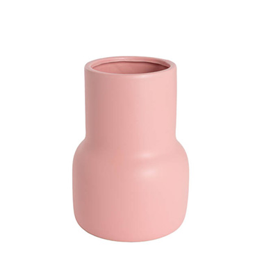 Ceramic Vase - Ceramic Freya Vase Matte Light Pink (12TDx16DX22cmH)