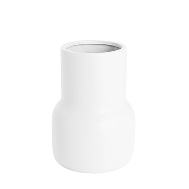 Ceramic Vase - Ceramic Freya Vase Matte White (12TDx16DX22cmH)