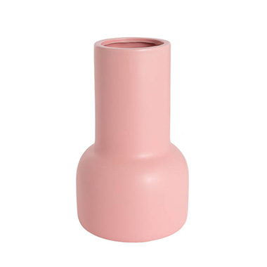  - Ceramic Freya Vase Matte Light Pink (10TDx16DX22cmH)
