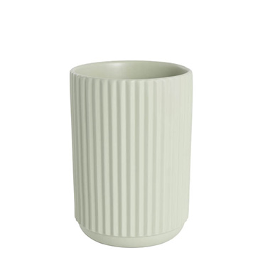 Ceramic Cyprus Vase Matte Sage (16DX22cmH)