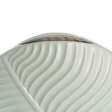 Ceramic Ethan Round Vase Matte Sage (33x8.5X29.7cmH)