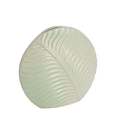 Ceramic Vase - Ceramic Ethan Round Vase Matte Sage (25.2x8X22.2cmH)