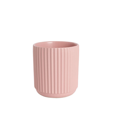 Trend Ceramic Pots - Ceramic Cyprus Vase Matte Light Pink (14DX15cmH)