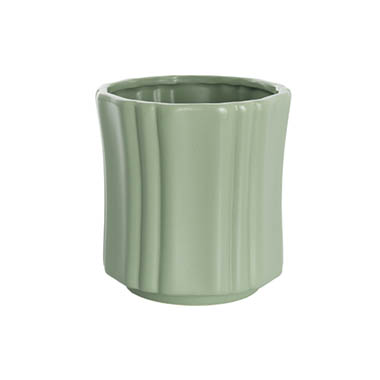 Ceramics Pots - Pots for Plant - Ceramic Florence Vase Matte Green (18Dx18.5cmH)