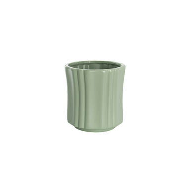 Pots for Plant - Ceramic Florence Vase Matte Green (12Dx12.5cmH)
