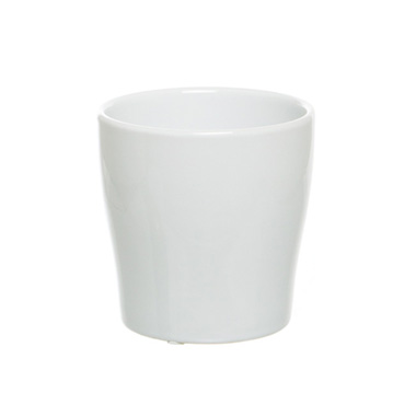 Ceramic Bondi Concial Pot Set of 2 White (16Dx16cmH)