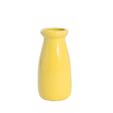 Ceramic Bottles - Ceramic Milk Bottle Medium Mustard (9Dx20cmH)