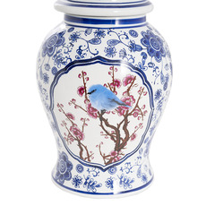 Tall Orient Porcelain Ginger Jar Blue & White (20×38cmH)