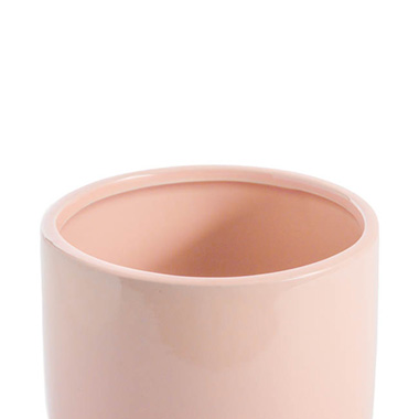Ceramic Kyoto Pot Planter Glossy Pastel Peach (15.5x17.5cmH)