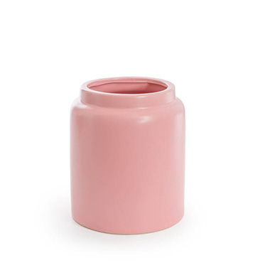 Trend Ceramic Pots - Ceramic Dimi Matte Soft Pink Vase (17cmx20cmH)