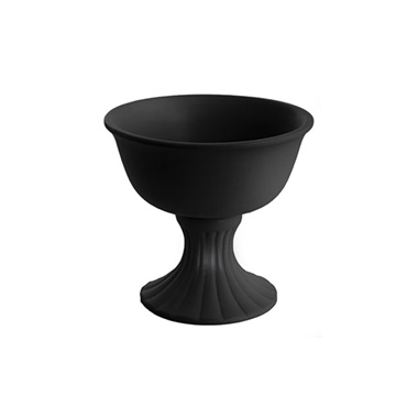 Trend Ceramic Pots - Ceramic Compote Charlotte Vases Black (16Dx15cmH)