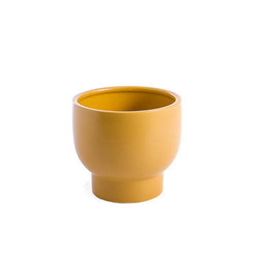 Trend Ceramic Pots - Ceramic Buffalo Pot Planter Matte Mango Mojito 15.5cmx14cm