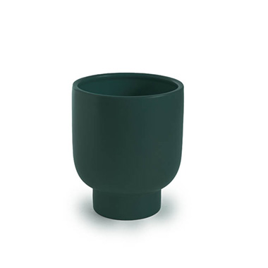 Trend Ceramic Pots - Ceramic Buffalo Pot Planter Matte Jasper (16cmx19cmH)