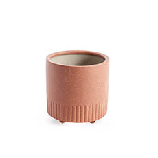 Trend Ceramic Pots - Ceramic Cape Town Pot Pink Clay  (15.3cmx15.5cmH)