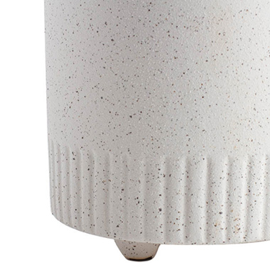 Ceramic Cape Town Pot Sandy White  (15.3cmx15.5cmH)