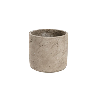 Trend Ceramic Pots - Cement Cylinder Yonkers Earthy Grey (14cmx13cmH)