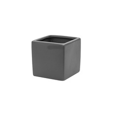 Ceramic Bondi Cube Succulents Matte Charcoal (8x8x8cmH)