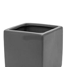 Ceramic Bondi Cube Succulents Matte Charcoal (8x8x8cmH)