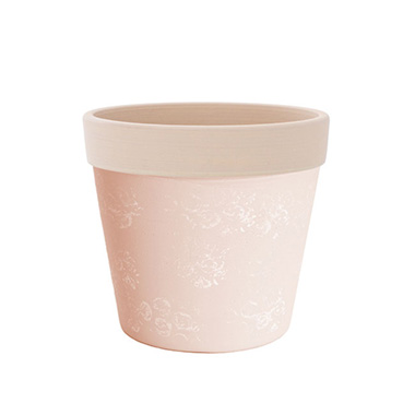Terracotta Pots - Terracotta Angie Pot Matte Soft Pink (13x13cmH)