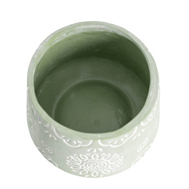 Ceramic Pot Palm Bay II Sage (15x12.2cmH)