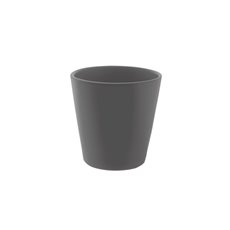 Satin Matte Collection - Ceramic Conical Pot Satin Matte Charcoal (13.5x13.5cmH)