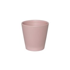 Satin Matte Collection - Ceramic Conical Pot Satin Matte Soft Pink (13.5x13.5cmH)