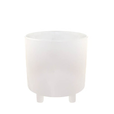 Ceramic Premium Cresta Pot White (20.5x20.5cmH)