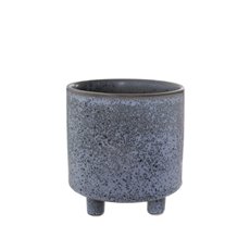 Large Flower Pots & Planters - Ceramic Premium Cresta Pot Blue (15.5x15.5cmH)