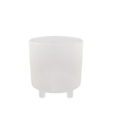 Large Flower Pots & Planters - Ceramic Premium Cresta Pot White (15.5x15.5cmH)