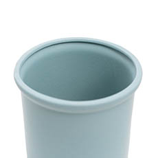 Ceramic Aphrodite Cylinder Vase Satin Matte Blue(16x16cmH)