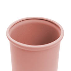 Ceramic Aphrodite Cylinder Vase Satin Matte Pink(16x16cmH)