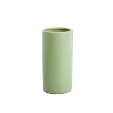 Satin Matte Collection - Ceramic Cylinder Vase Satin Matte Sage (10x20cmH)
