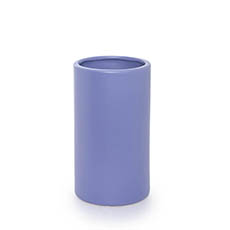 Satin Matte Collection - Ceramic Cylinder Pot Satin Matte Jacaranda (13x23cmH)