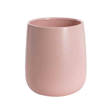 Trend Ceramic Pots - Ceramic Taron Belly Large Pot Matte Soft Pink (24x25cmH)