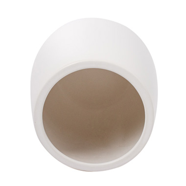 Ceramic Taron Belly Large Pot Matte White (24X25cmH)