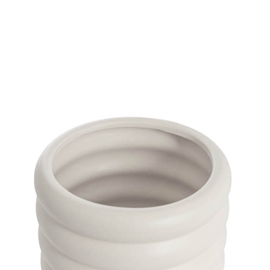 Ceramic Beehive Pastel Matte White (17x17X15cmH)