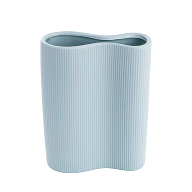  - Ceramic Cyprus Muse Vase Matte Misty Blue (17x7x23cmH)
