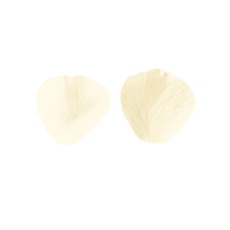 Rose Petals Large Heart Shape Cream (120PC Bag)