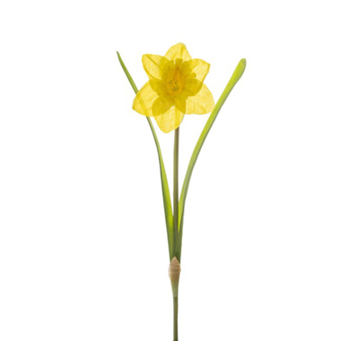 Other Artificial Flowers - Daffodil Flower Stem Yellow (36cmH)