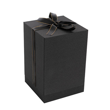 Dried & Preserved Roses - Cloche Gift Box Black (27.5cmH)