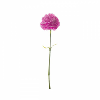 Carnation Ruffle Stem Hot Pink (42cmH)