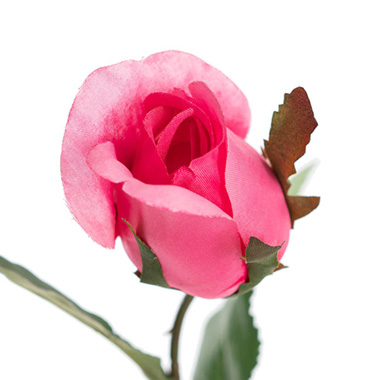 Artificial Roses - Siena Silk Rose Bud Hot Pink (66cmH)
